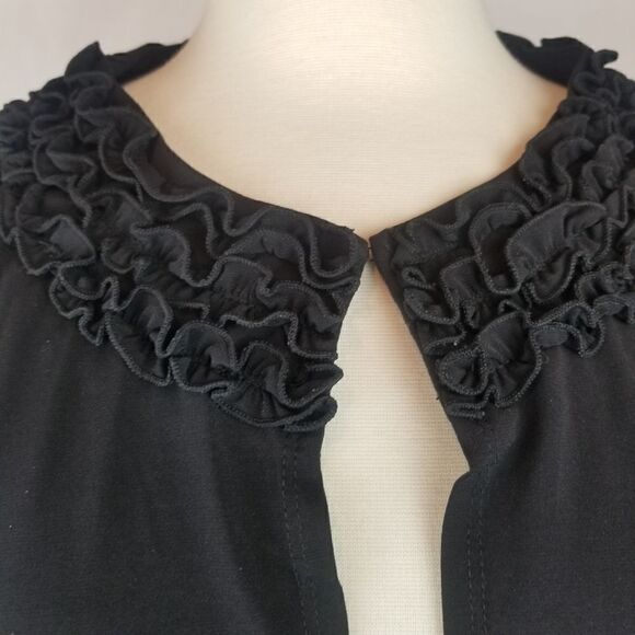 Black Little Cropped Polyester/Nylon Cardigan. Size S. - Picture 5 of 14